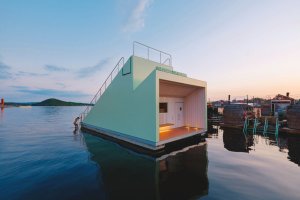 挪威 浮動桑拿 水面上的療癒儀式